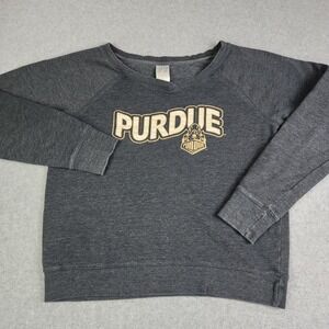 Purdue Boilermakers Sweatshirt Women XL Gray Russell Athletic NCAA Basketball‎
